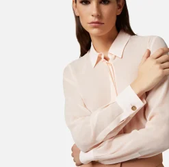 Elisabetta Franchi Camicia In Georgette Di Seta^ Camicie E Bluse