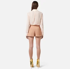 Elisabetta Franchi Camicia In Georgette Di Seta^ Camicie E Bluse