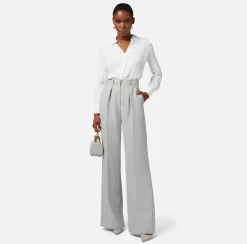 Elisabetta Franchi Camicia In Georgette Di Viscosa Con Stampa Logo^ Camicie E Bluse