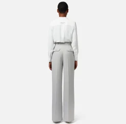 Elisabetta Franchi Camicia In Georgette Di Viscosa Con Stampa Logo^ Camicie E Bluse