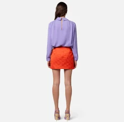 Elisabetta Franchi Camicia In Georgette Di Viscosa Con Accessorio Sul Collo^ Camicie E Bluse