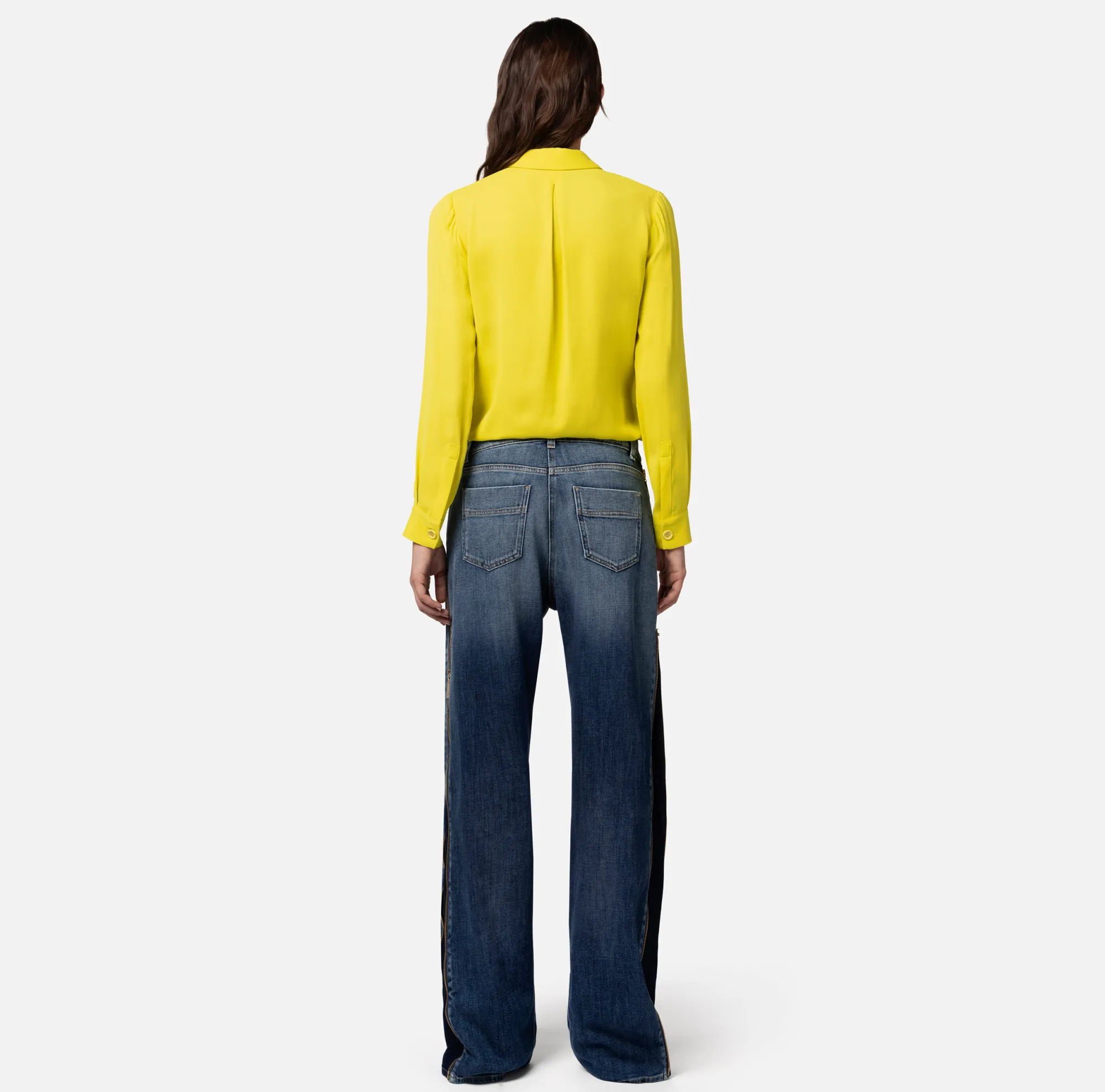 Elisabetta Franchi Camicia In Georgette Di Viscosa Con Body Chain^ Camicie E Bluse
