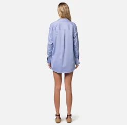 Elisabetta Franchi Camicia Svasata In Popeline Di Cotone Con Ricamo Logo^ Camicie E Bluse
