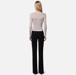 Elisabetta Franchi Cardigan In Rayon Con Logo^ Maglieria E Felpe