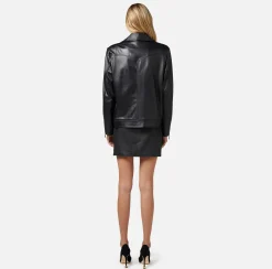 Elisabetta Franchi Chiodo In Pelle^ Giacche & Trench