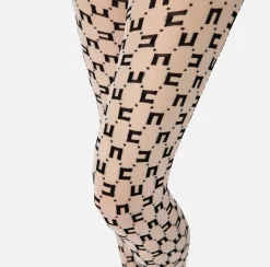 Elisabetta Franchi Collant Con Logo Doppia C^ Mostra Tutti