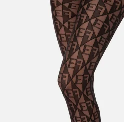 Elisabetta Franchi Collant Disegno Rombi Logo^ Mostra Tutti