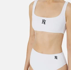 Elisabetta Franchi Costume A Due Pezzi Con Logo Ricamato^ Beachwear