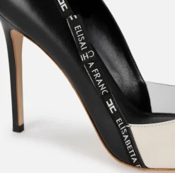 Elisabetta Franchi Decollete In Pelle Con Nastro Logato^ Decollete