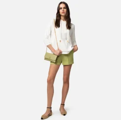 Elisabetta Franchi Felpa In Cotone Boucle Con Logo^ Maglieria E Felpe
