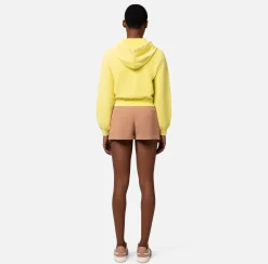 Elisabetta Franchi Felpa In Cotone Stone Wash Con Cappuccio^ Maglieria E Felpe