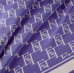 Elisabetta Franchi Foulard Grande In Twill Di Seta Stampa Logo^ Mostra Tutti