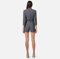 Elisabetta Franchi Giacca A Body In Crepe Con Revers A Lancia^ Top, T-Shirt & Body