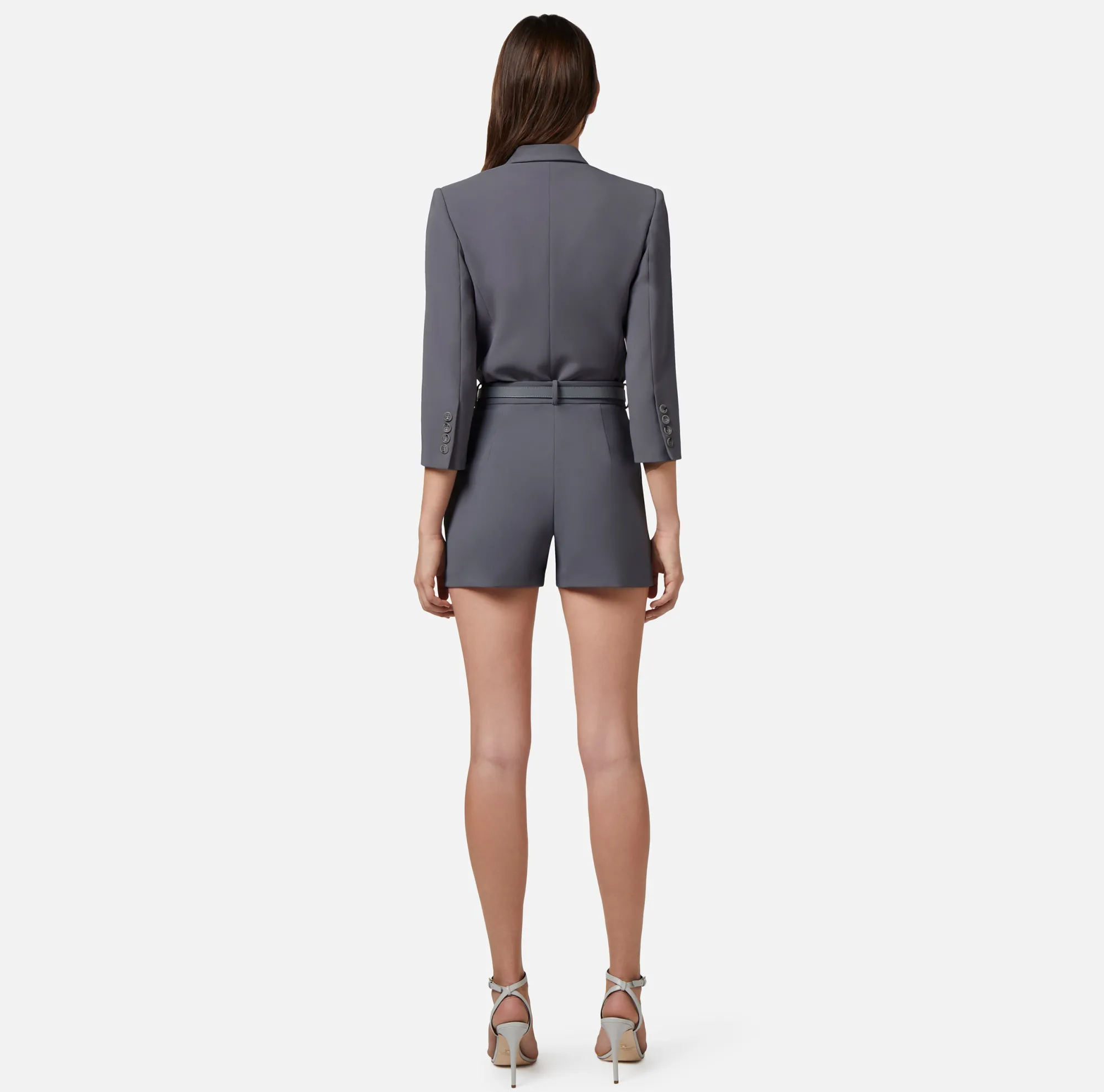 Elisabetta Franchi Giacca A Body In Crepe Con Revers A Lancia^ Top, T-Shirt & Body