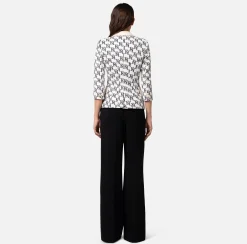 Elisabetta Franchi Giacca Doppiopetto In Crepe Stampa Logo E Placca^ Giacche & Trench
