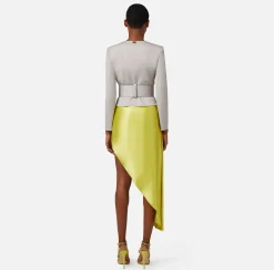 Elisabetta Franchi Giacca In Cotone Stretch Con Cintura^ Giacche & Trench