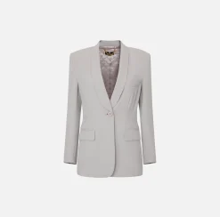Elisabetta Franchi Giacca In Crepe Con Rever Sciallato^ Giacche & Trench