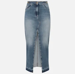 Elisabetta Franchi Gonna Lunga In Denim^ Gonne