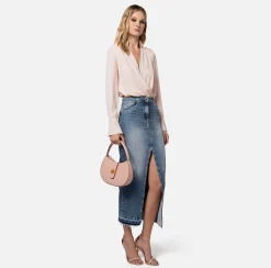 Elisabetta Franchi Gonna Lunga In Denim^ Gonne