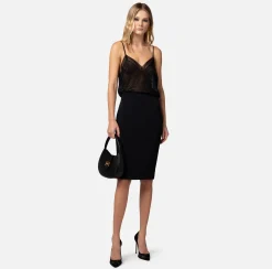 Elisabetta Franchi Gonna Midi In Crepe Leggero^ Gonne