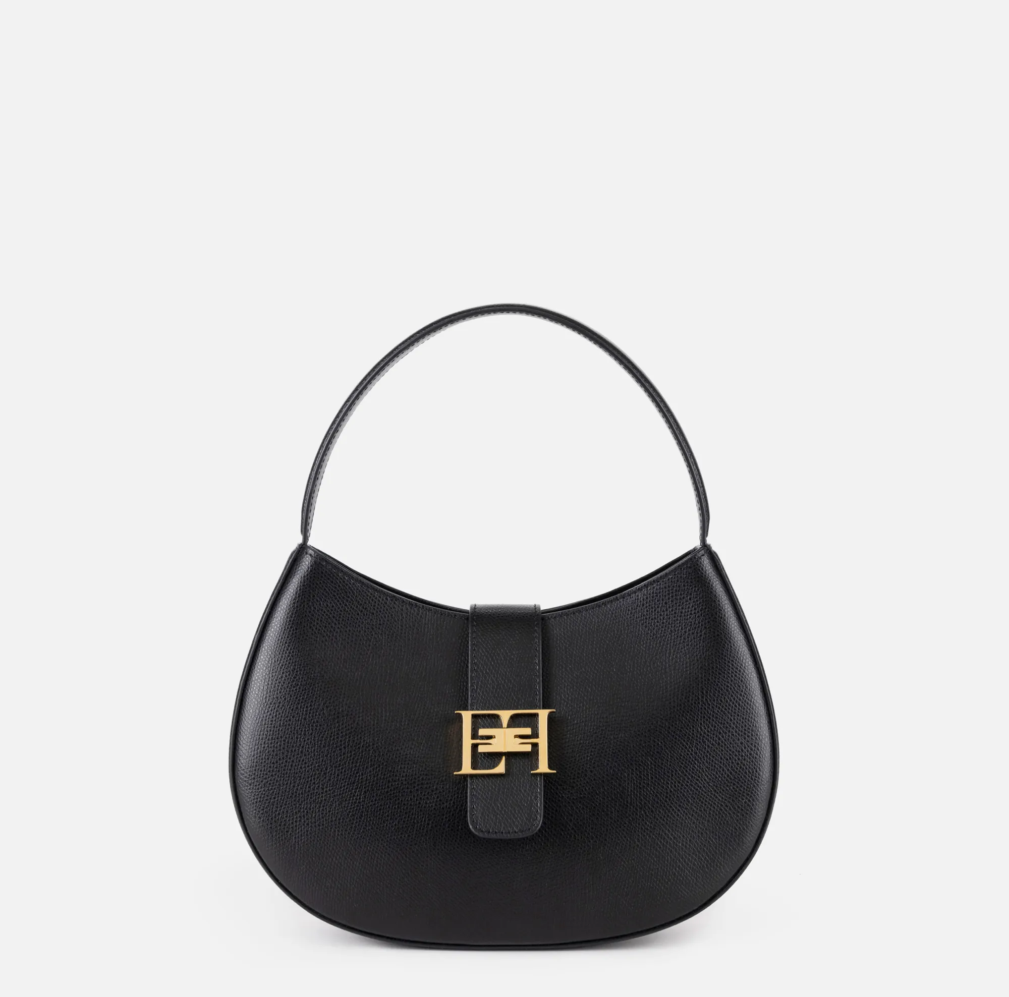 Elisabetta Franchi Hobo Grande Con Logo In Metallo^ Borse A Mano