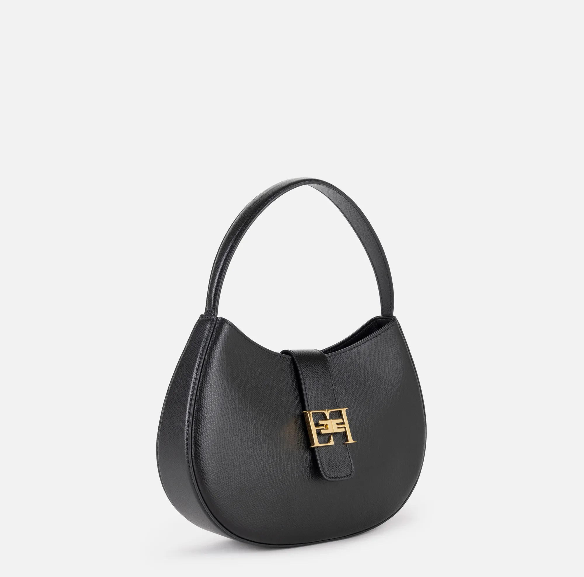 Elisabetta Franchi Hobo Grande Con Logo In Metallo^ Borse A Mano
