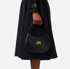 Elisabetta Franchi Hobo Grande Con Logo In Metallo^ Borse A Mano