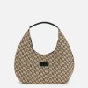 Elisabetta Franchi Hobo Grande In Rafia Jacquard^ Borse A Mano