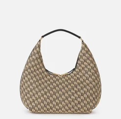 Elisabetta Franchi Hobo Grande In Rafia Jacquard^ Borse A Mano