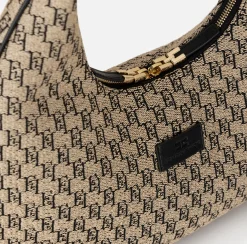 Elisabetta Franchi Hobo Grande In Rafia Jacquard^ Borse A Mano