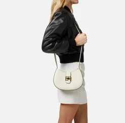 Elisabetta Franchi Hobo Media Con Logo In Metallo^ Borse A Tracolla