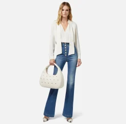 Elisabetta Franchi Jeans A Palazzo Con Abbottonatura^ Jeans