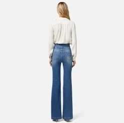 Elisabetta Franchi Jeans A Palazzo Con Abbottonatura^ Jeans