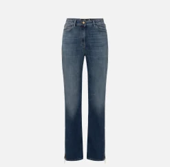 Elisabetta Franchi Jeans A Palazzo Con Maxi Zip^ Jeans