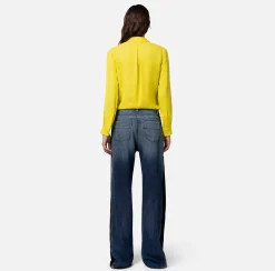 Elisabetta Franchi Jeans A Palazzo Con Maxi Zip^ Jeans