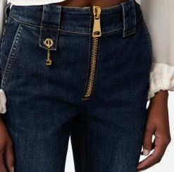Elisabetta Franchi Jeans A Zampetta Con Zip^ Jeans