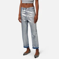 Elisabetta Franchi Jeans Boyfriend Laminato^ Jeans