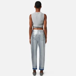 Elisabetta Franchi Jeans Boyfriend Laminato^ Jeans