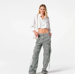 Elisabetta Franchi Jeans Cargo Con Lacci^ Jeans