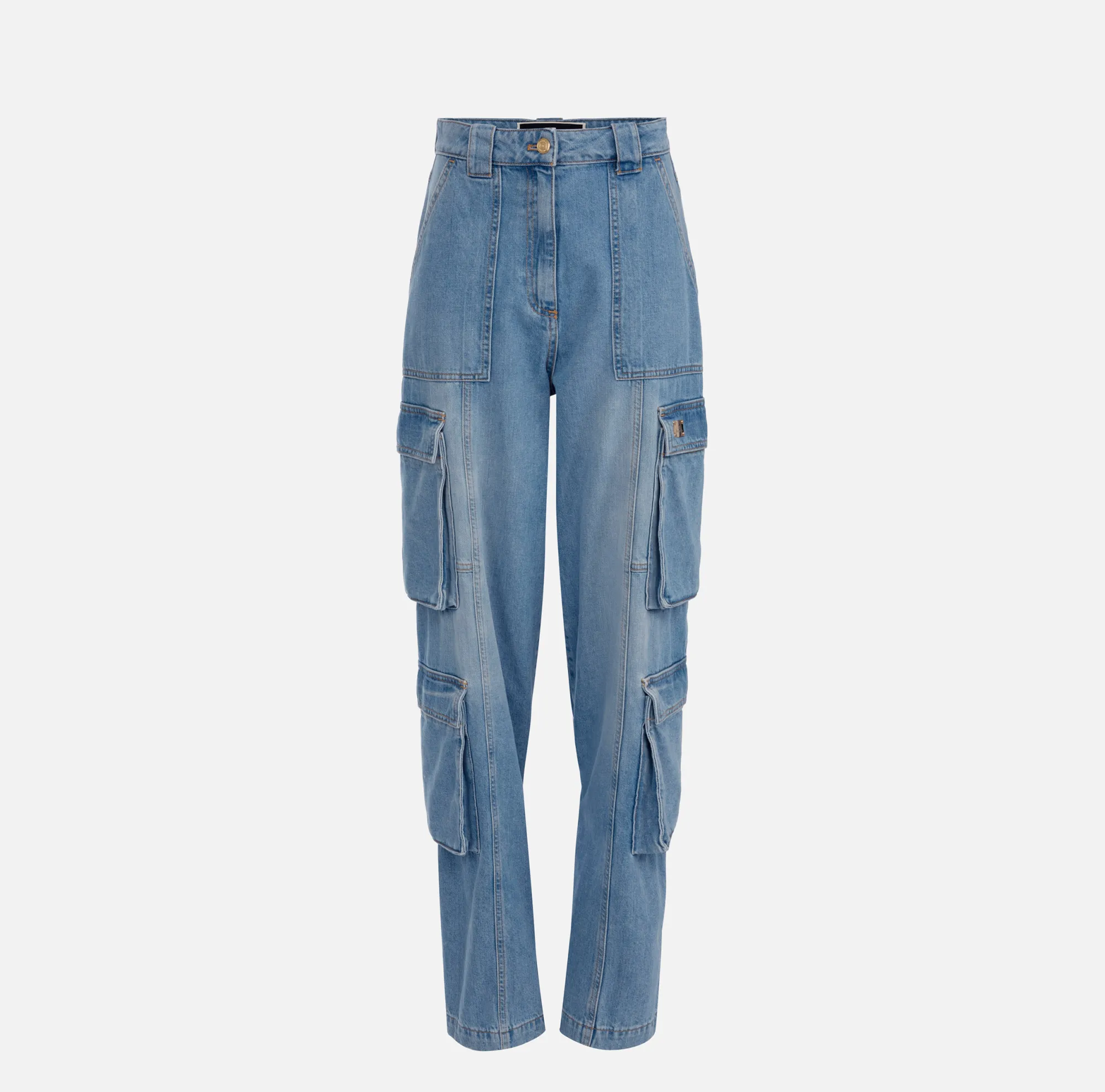 Elisabetta Franchi Jeans Cargo Con Zip Posteriore^ Jeans