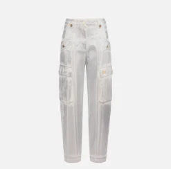 Elisabetta Franchi Jeans Cargo Laminato^ Jeans