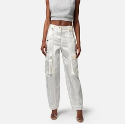 Elisabetta Franchi Jeans Cargo Laminato^ Jeans