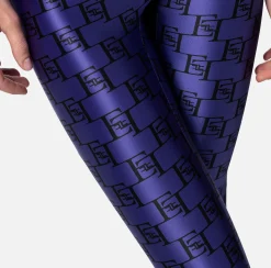 Elisabetta Franchi Leggings In Lycra Stampa Logo^ Pantaloni E Shorts