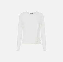 Elisabetta Franchi Maglia In Viscosa Con Anello^ Maglieria E Felpe