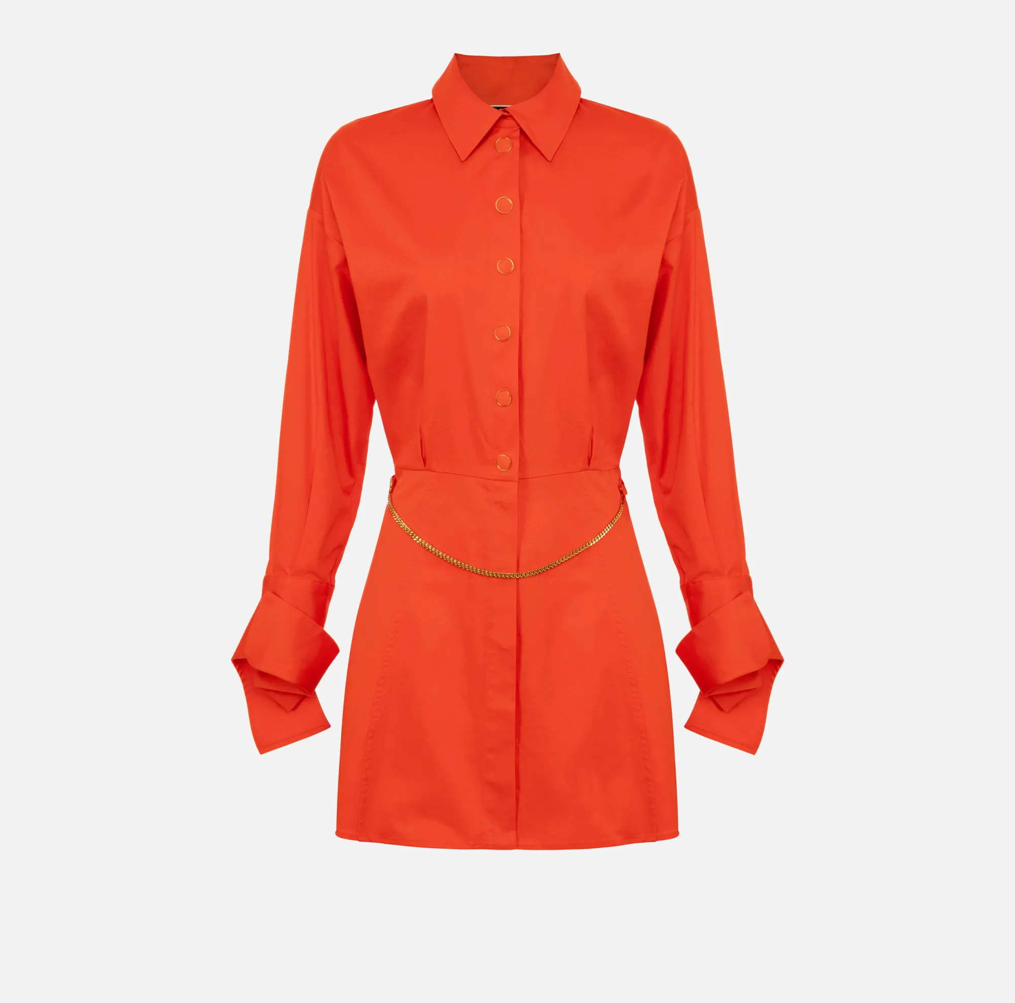 Elisabetta Franchi Miniabito A Camicia In Popeline Stretch^ Abiti