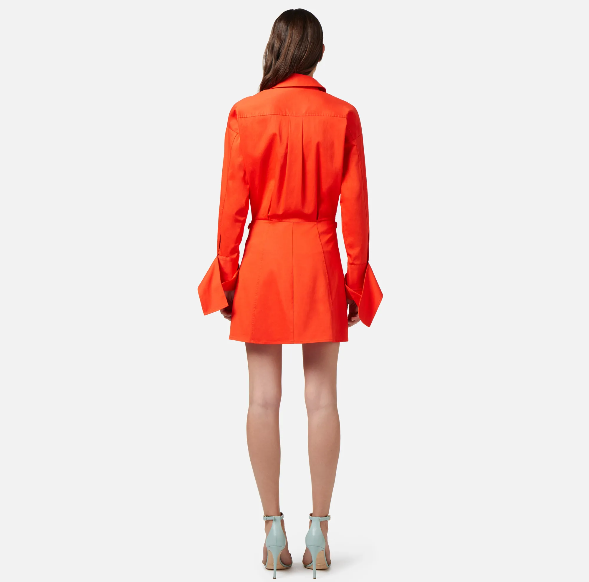 Elisabetta Franchi Miniabito A Camicia In Popeline Stretch^ Abiti