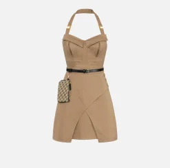 Elisabetta Franchi Miniabito In Cotone Utility^ Abiti