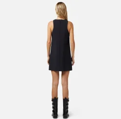 Elisabetta Franchi Miniabito In Crepe Stretch Con Foulard Sullo Scollo^ Abiti