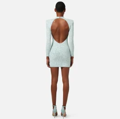 Elisabetta Franchi Miniabito In Paillettes Con Spalle Strutturate^ Abiti