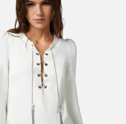 Elisabetta Franchi Miniabito In Tessuto Tecnico Con Allacciatura Criss Cross^ Abiti